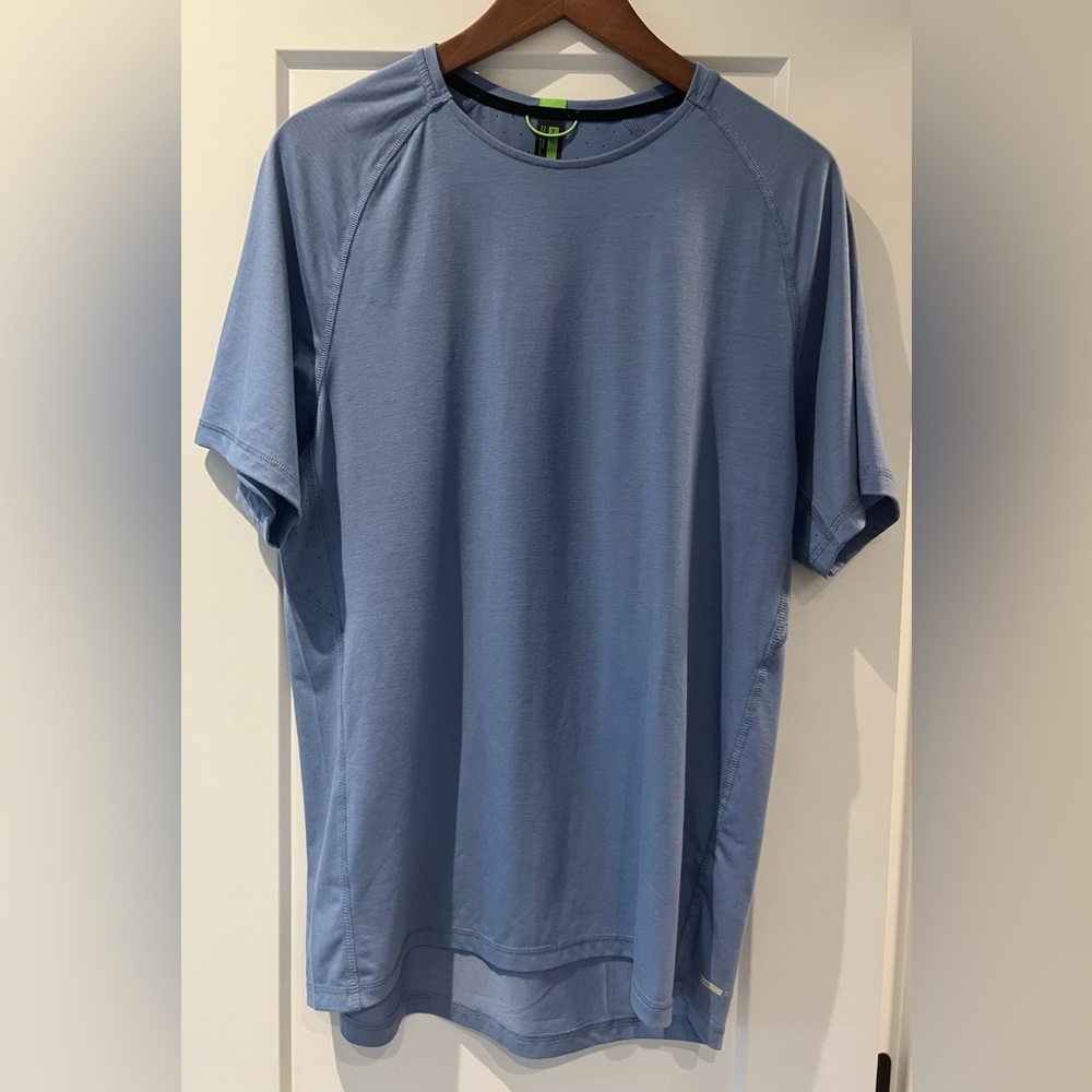 Casual Men's Short Sleeve Tee in Slate Blue